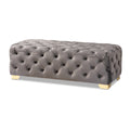 Banc ottoman en velours