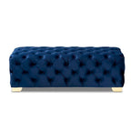 Banc ottoman en velours