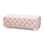 Banc ottoman en velours