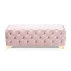 Banc ottoman en velours