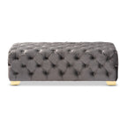 Banc ottoman en velours