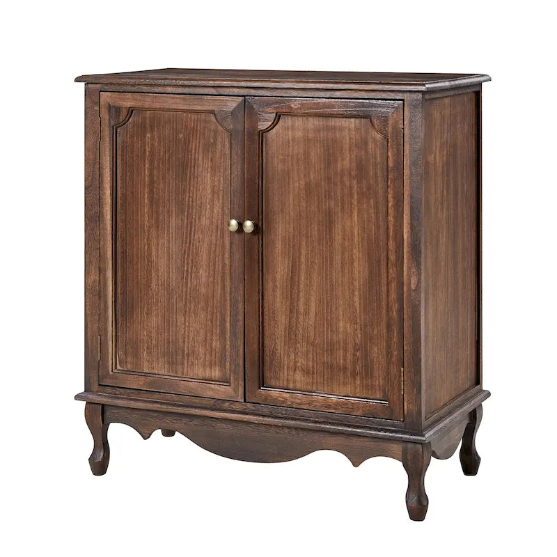 Meuble d'appoint de style rustique à 2 portes de 86 cm de haut