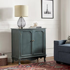 Meuble d'appoint de style rustique à 2 portes de 86 cm de haut