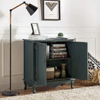 Meuble d'appoint de style rustique à 2 portes de 86 cm de haut