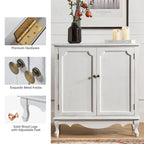 Meuble d'appoint de style rustique à 2 portes de 86 cm de haut