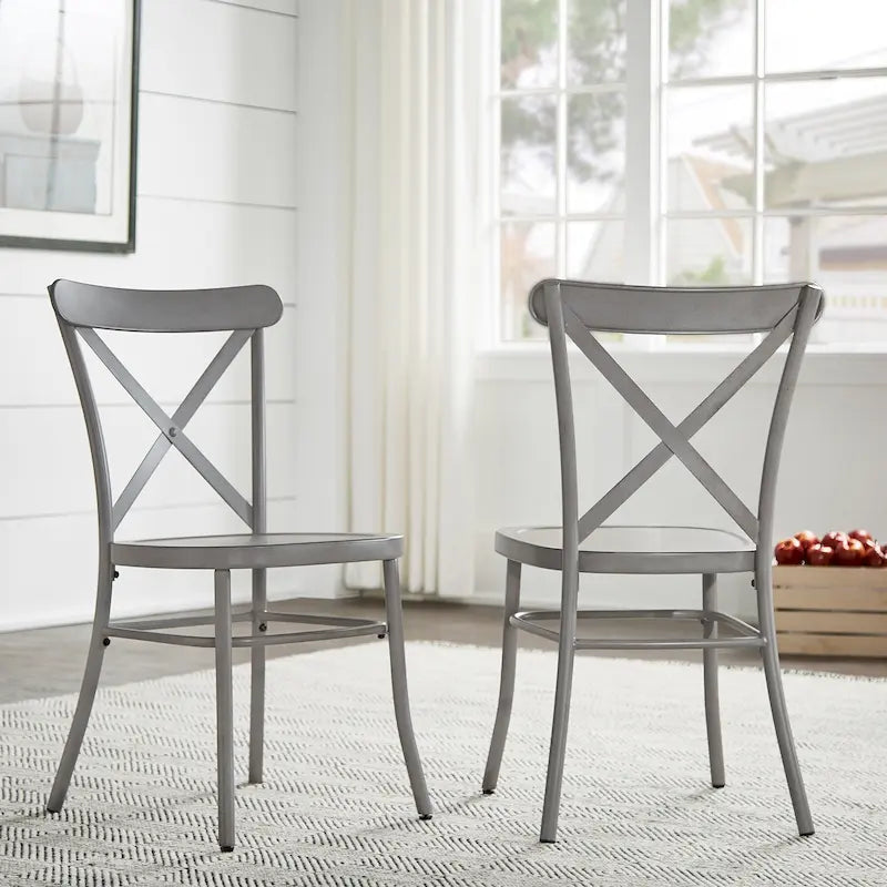 Chaises de salle à manger en métal