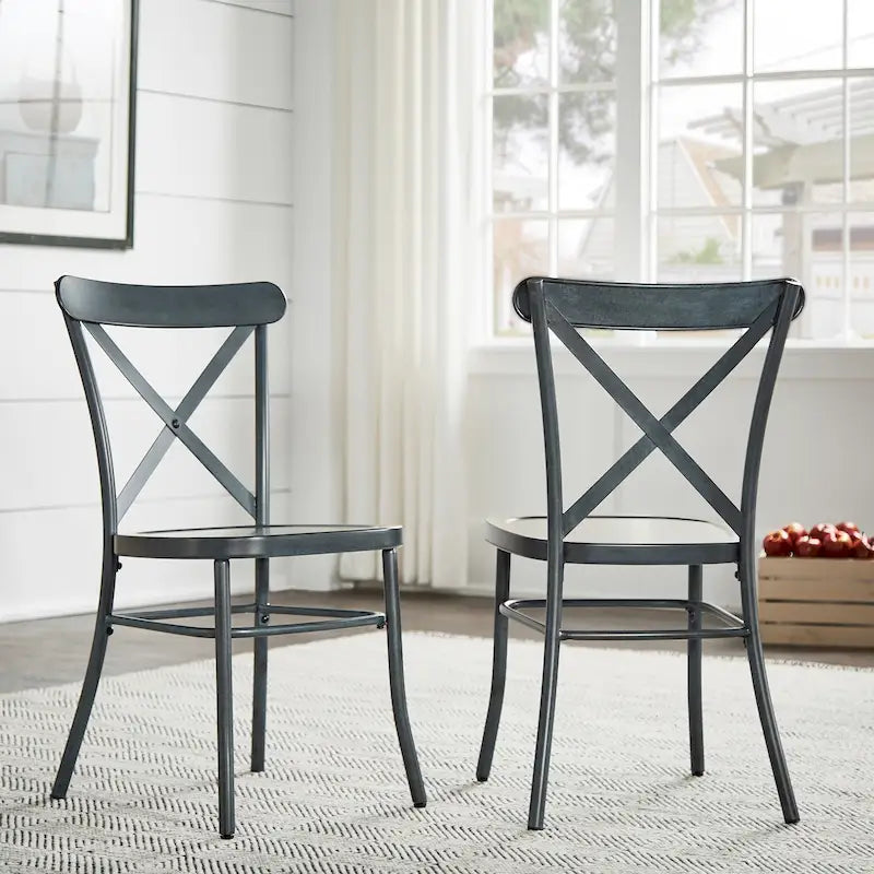 Chaises de salle à manger en métal