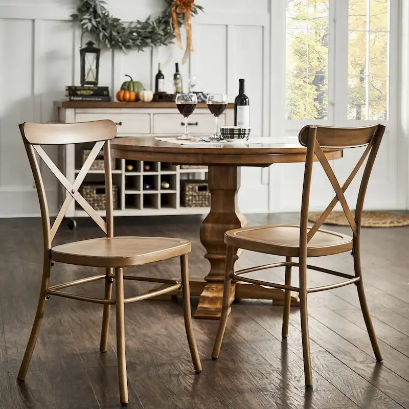 Chaises de salle à manger en métal