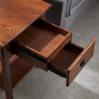 Table d'appoint Mission en bois massif avec tiroir