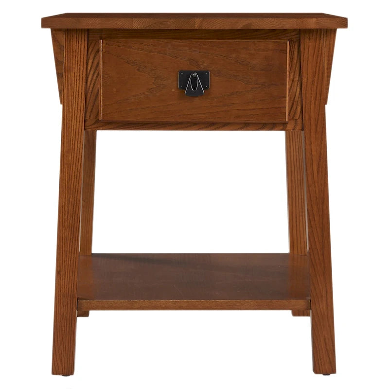 Table d'appoint Mission en bois massif avec tiroir