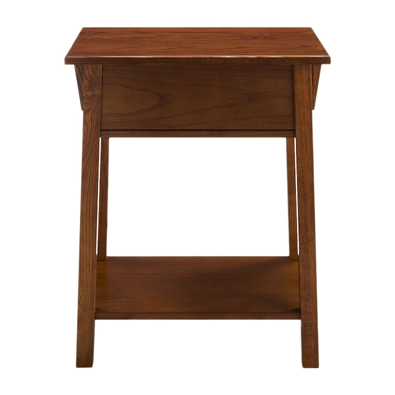 Table d'appoint Mission en bois massif avec tiroir