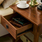 Table d'appoint Mission en bois massif avec tiroir