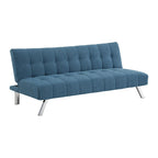 Futon avec pieds en acier inoxydable