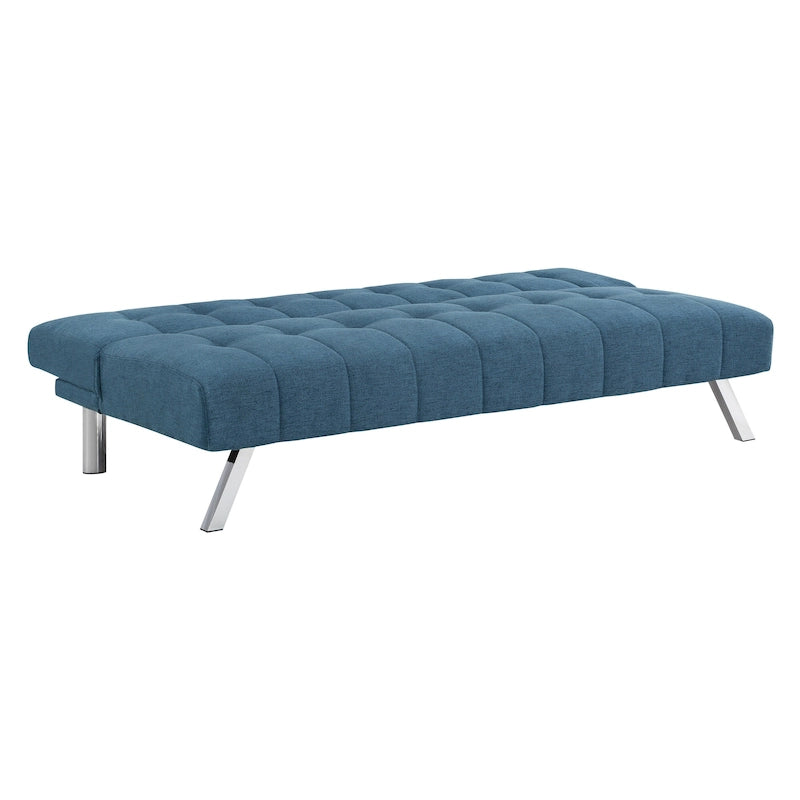 Futon avec pieds en acier inoxydable