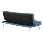 Futon avec pieds en acier inoxydable