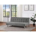 Futon avec pieds en acier inoxydable