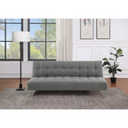 Futon avec pieds en acier inoxydable