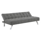 Futon avec pieds en acier inoxydable