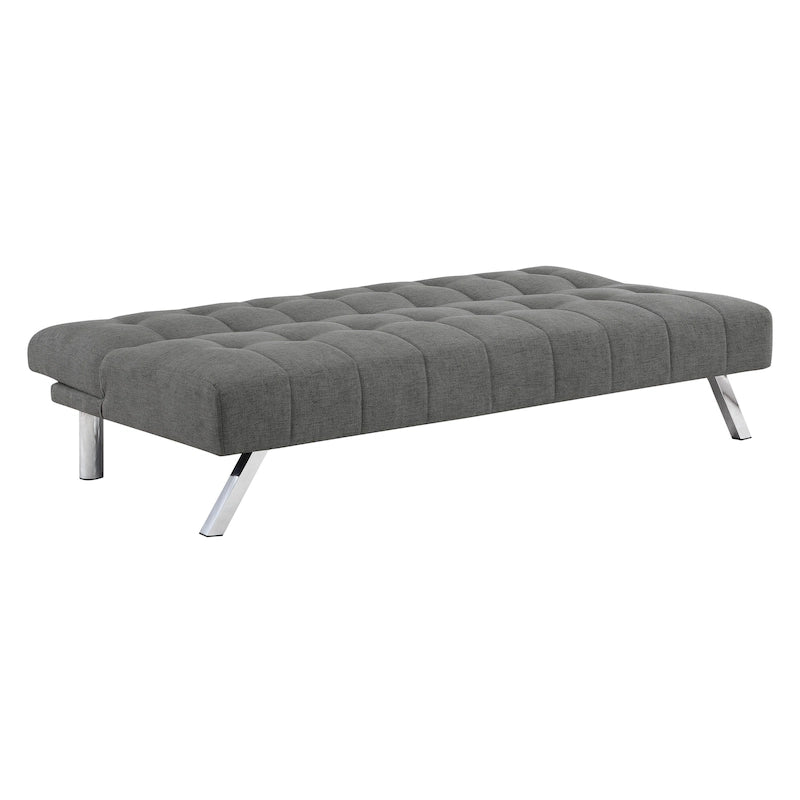 Futon avec pieds en acier inoxydable