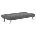 Futon avec pieds en acier inoxydable