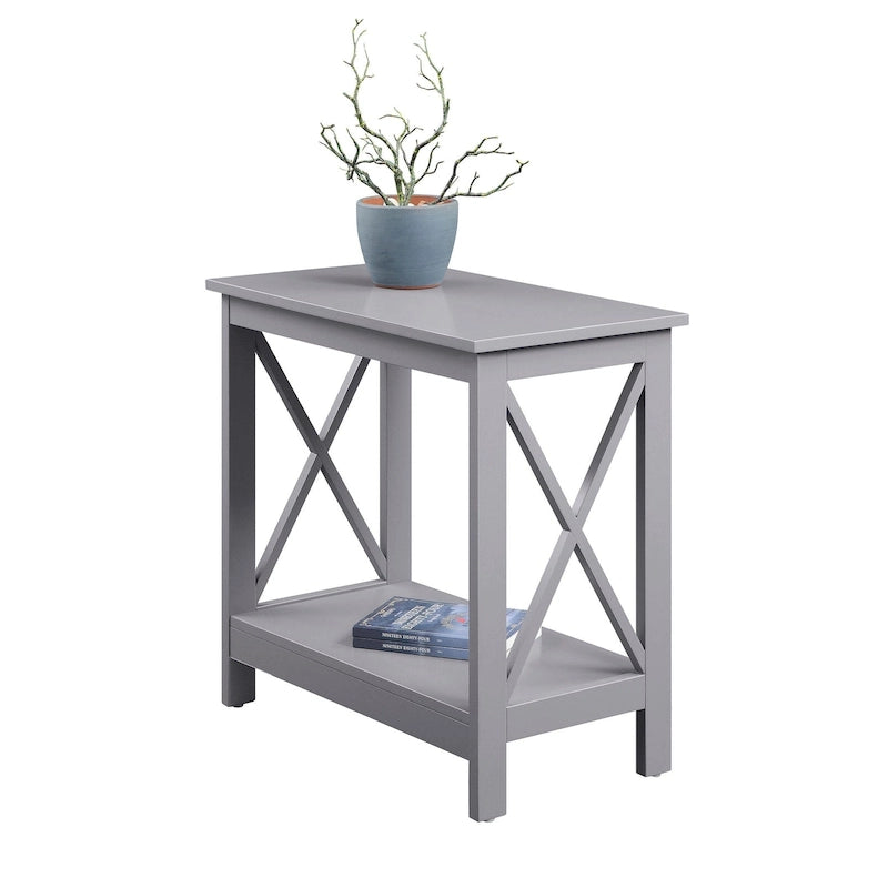 Table d'appoint de chevet Oxford avec étagère