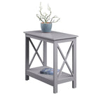 Table d'appoint de chevet Oxford avec étagère