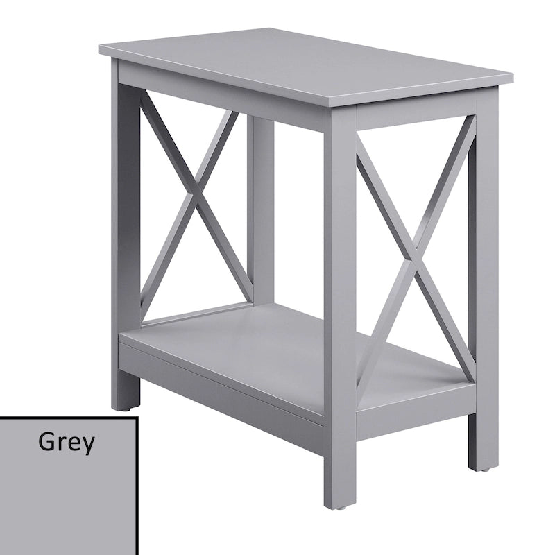 Table d'appoint de chevet Oxford avec étagère