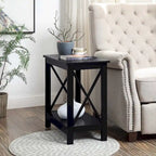 Table d'appoint de chevet Oxford avec étagère