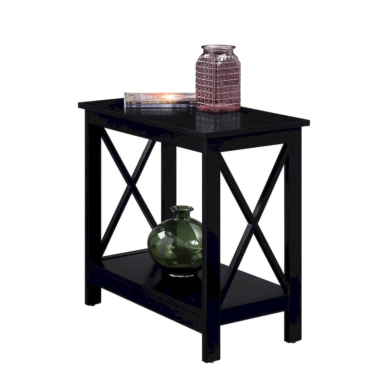 Table d'appoint de chevet Oxford avec étagère