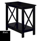 Table d'appoint de chevet Oxford avec étagère