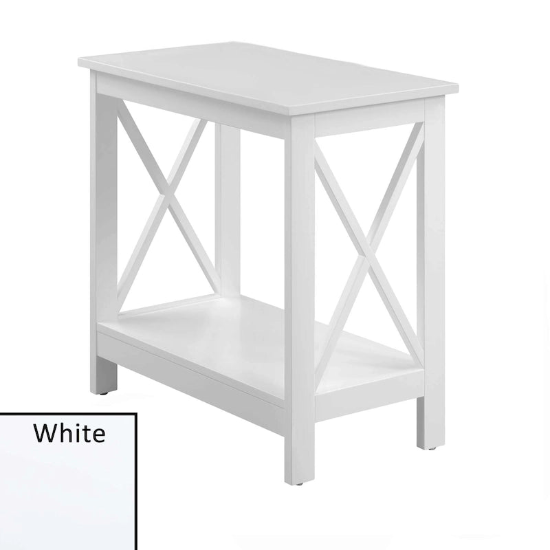 Table d'appoint de chevet Oxford avec étagère