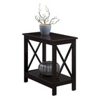 Table d'appoint de chevet Oxford avec étagère