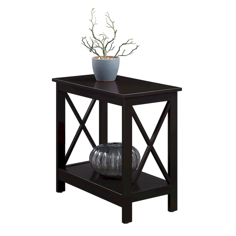 Table d'appoint de chevet Oxford avec étagère