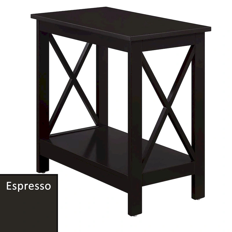Table d'appoint de chevet Oxford avec étagère