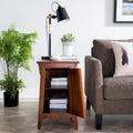 Table d'appoint de style Mission en bois massif traditionnel