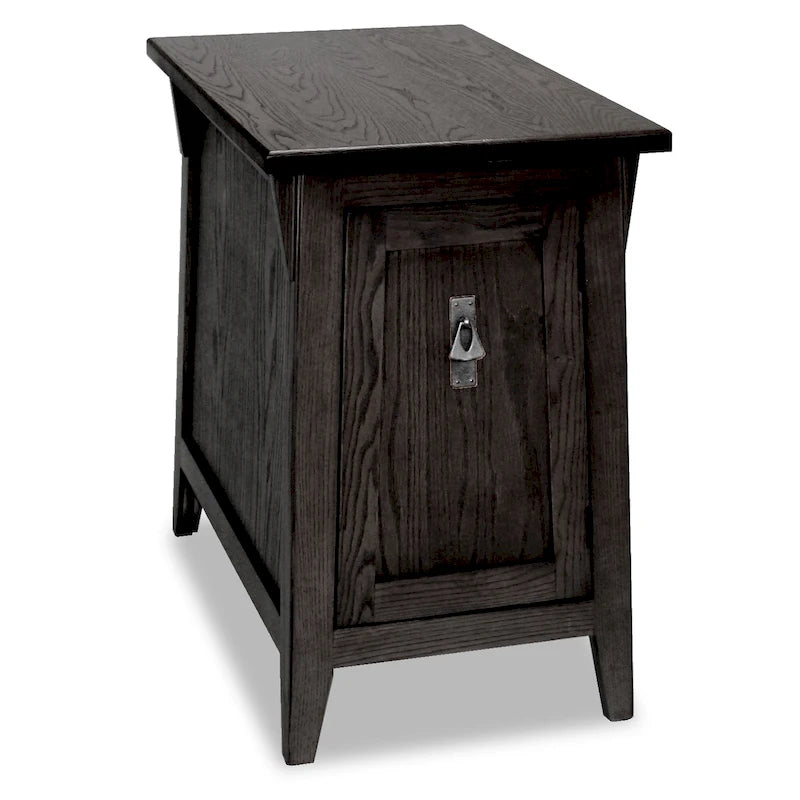 Table d'appoint de style Mission en bois massif traditionnel