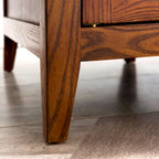 Table d'appoint de style Mission en bois massif traditionnel