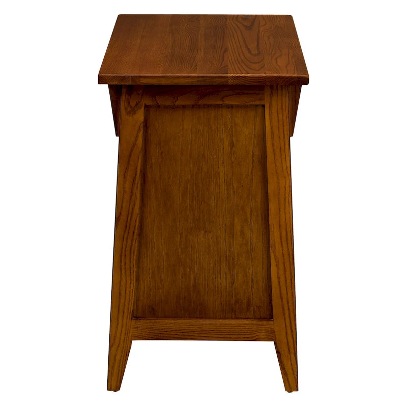 Table d'appoint de style Mission en bois massif traditionnel
