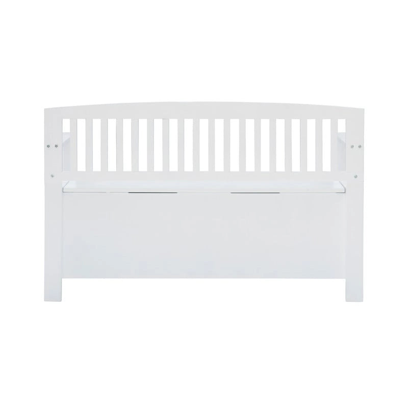 Banc d'entrée de rangement à lattes, à abattant