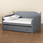 Lit de repos de taille standard avec lit gigogne de taille jumeau de style campagnard