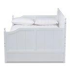 Lit de repos de taille standard avec lit gigogne de taille jumeau de style campagnard