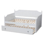 Lit de repos de taille standard avec lit gigogne de taille jumeau de style campagnard