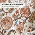 Fauteuil pivotant et à bascule confortable en tissu floral