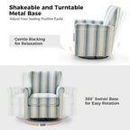 Fauteuil pivotant et à bascule confortable en tissu floral