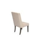 Ensemble de salle à manger rustique extensible gris 9 pièces