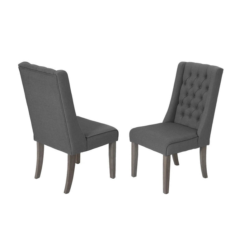 Ensemble de salle à manger rustique extensible gris 9 pièces