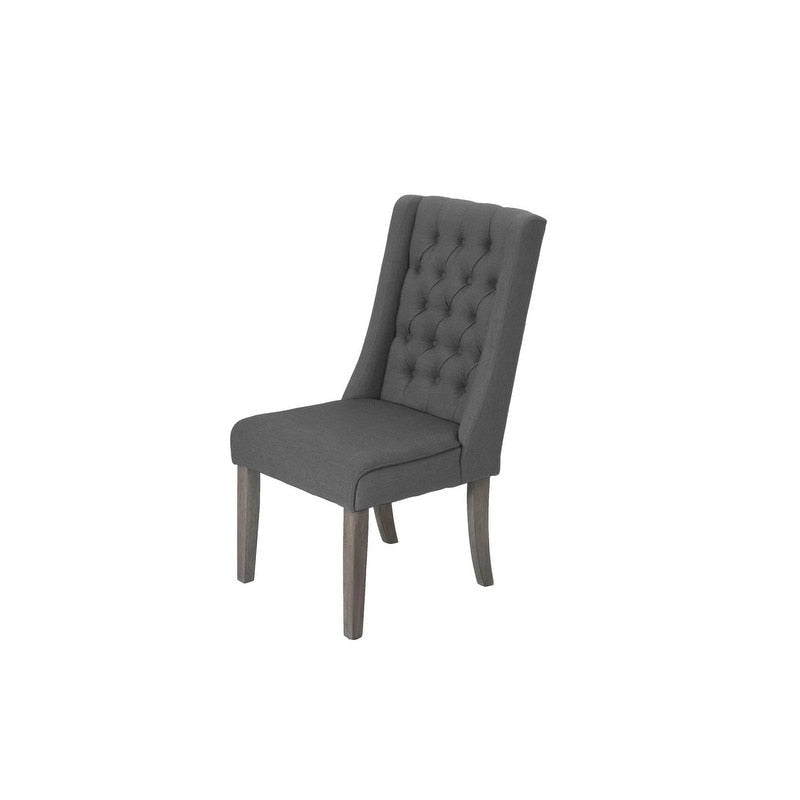 Ensemble de salle à manger rustique extensible gris 9 pièces