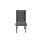 Ensemble de salle à manger rustique extensible gris 9 pièces
