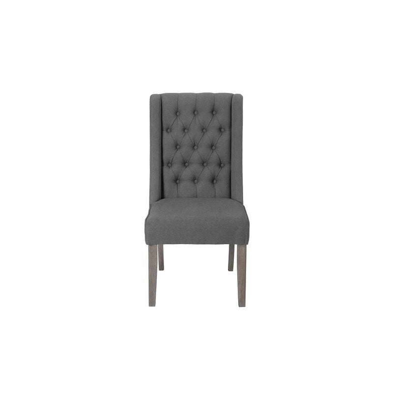 Ensemble de salle à manger rustique extensible gris 9 pièces