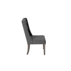 Ensemble de salle à manger rustique extensible gris 9 pièces